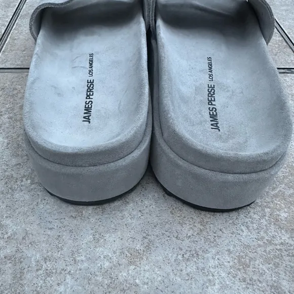 James Perse Suede Slides