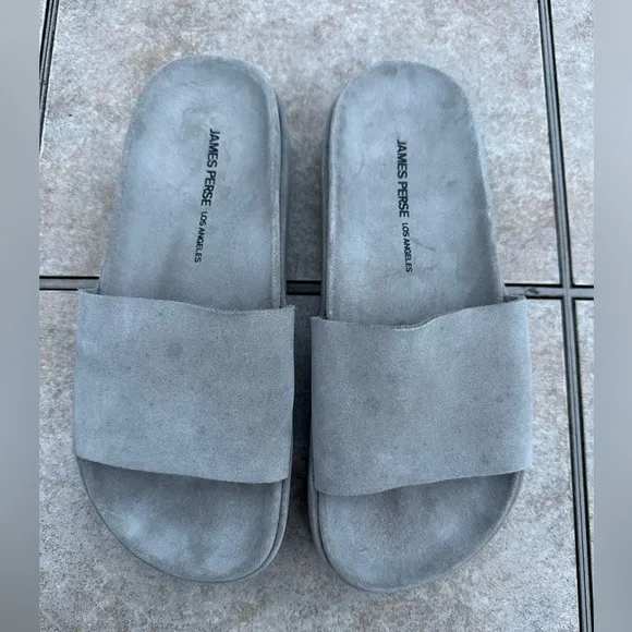 James Perse Suede Slides