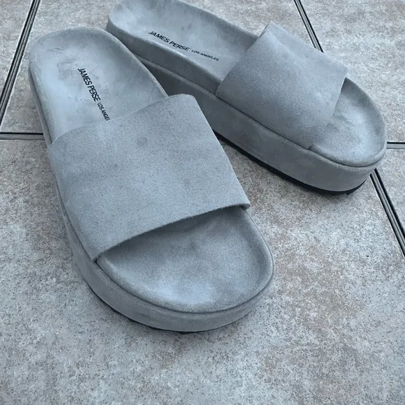 James Perse Suede Slides