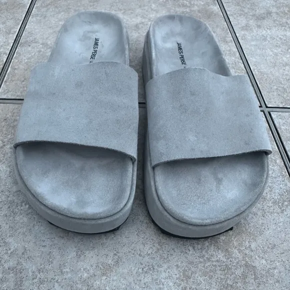 James Perse Suede Slides