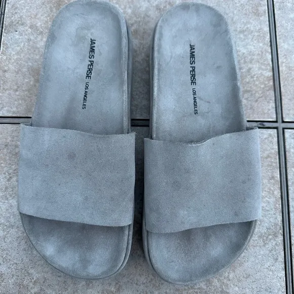James Perse Suede Slides