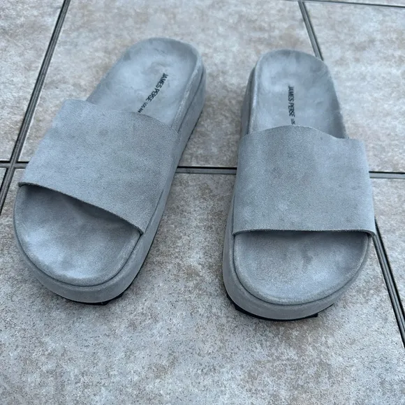 James Perse Suede Slides