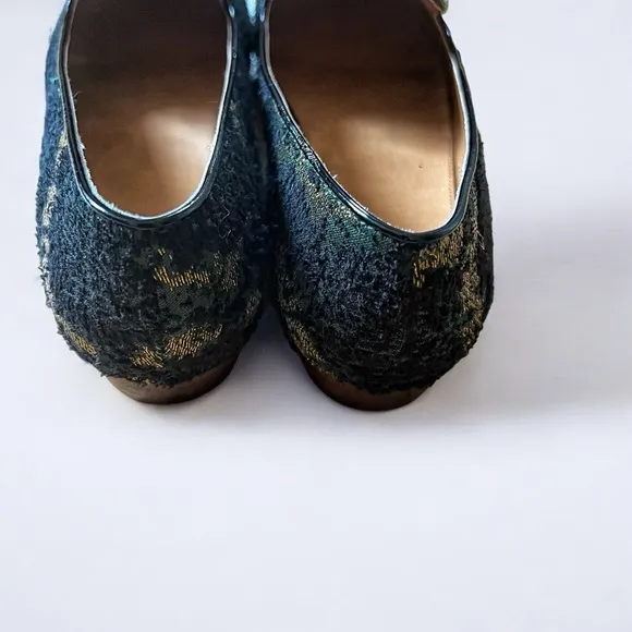 J.Crew Shimmer Multi Shimmer Stacked-heel Loafers Flats Size 11