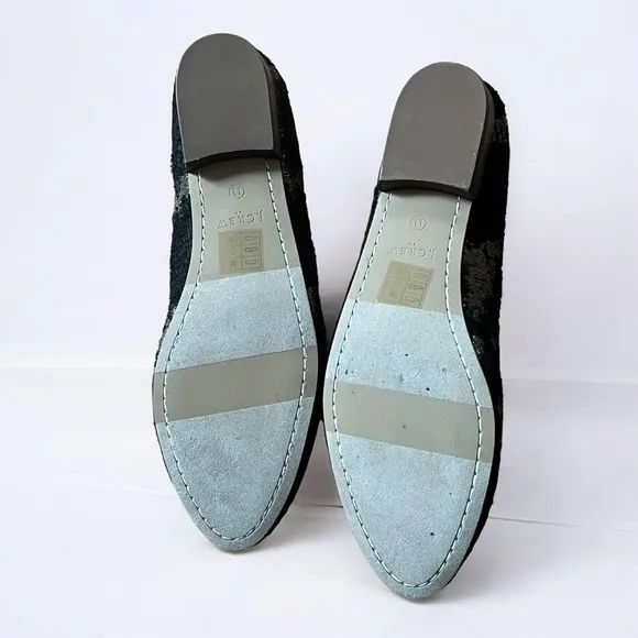 J.Crew Shimmer Multi Shimmer Stacked-heel Loafers Flats Size 11