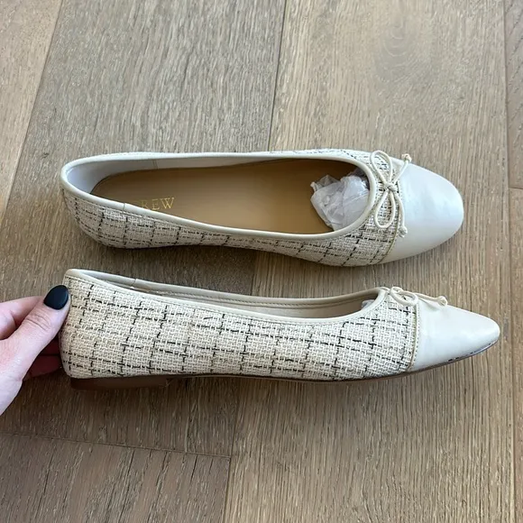 JCREW Tweed ballet flats