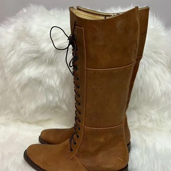 Je-Ver Lace-up Western boots size 8 Fisherman Core Bin 21