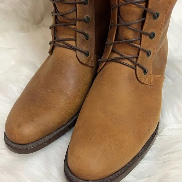 Je-Ver Lace-up Western boots size 8 Fisherman Core Bin 21