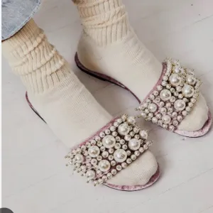 Jeffrey Campbell Pixie Pearl Slide Sandals