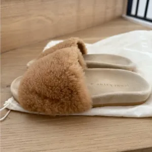 Jenni Kayne Faux Fur Slides Sandals Size 36 Size 6 US