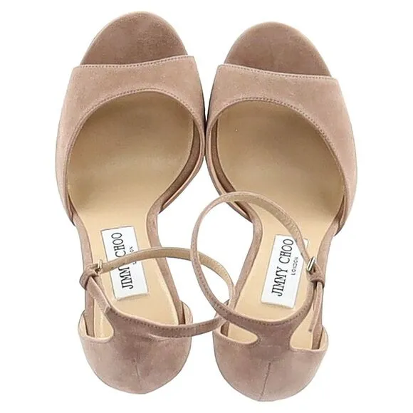 Jimmy Choo Pattie 130 Platform Sandals In Pink Suede