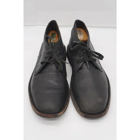 John Varvatos Chukka Ankle Boots Black Leather Men's 10