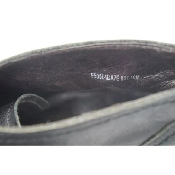 John Varvatos Chukka Ankle Boots Black Leather Men's 10