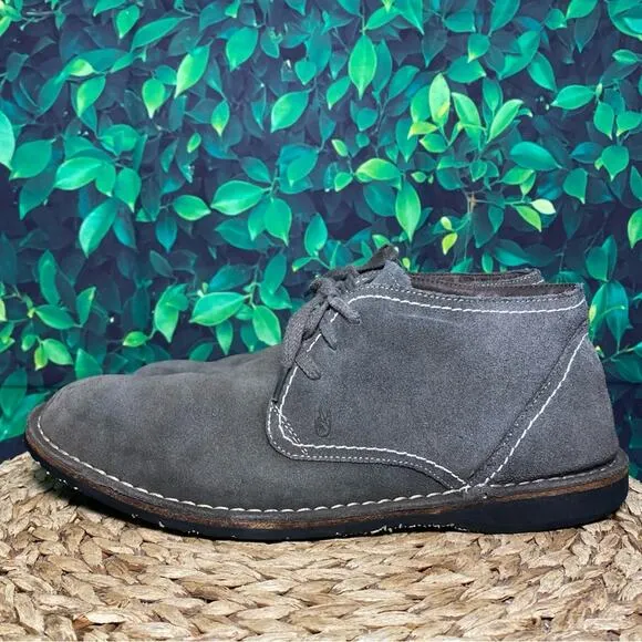 John varvatos grey chukka boots lace mens 10.5