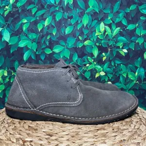 John varvatos grey chukka boots lace mens 10.5