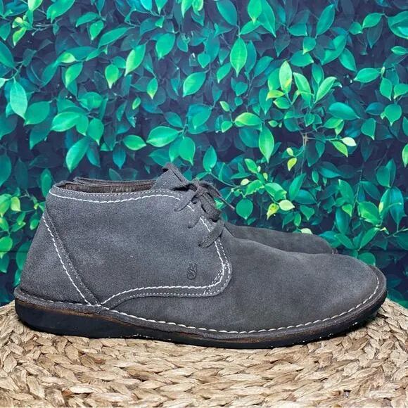 John varvatos grey chukka boots lace mens 10.5