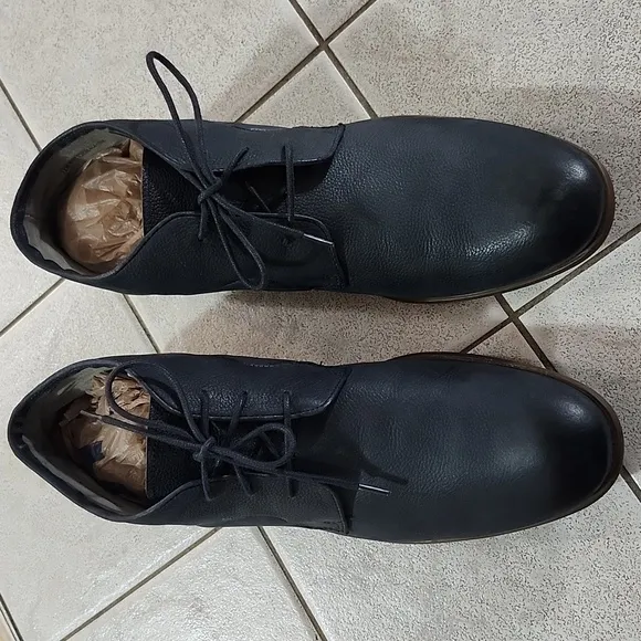 John Varvatos Star USA Men's Sid Commuter Blue Gray Leather Chukka Boots 11 M