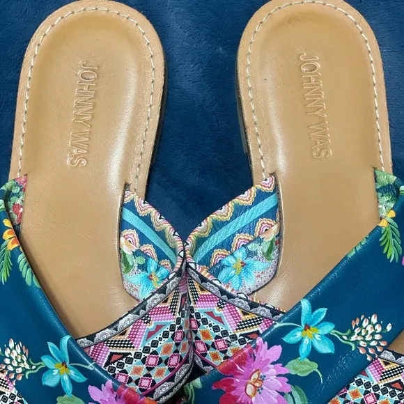 Johnny Was Sonoma Slide Sandal - Floral Print