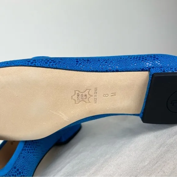 Jon Josef | Pluto Karina Turquesa Texture Flat Loafers Turquoise Blue | 8