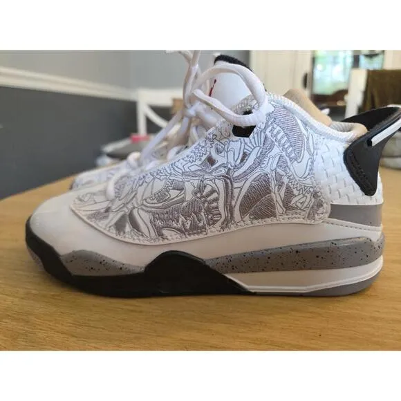 Jordan Youth Dub Zero PS Classic Basketball Sneakers 311071-105 White Size 1Y