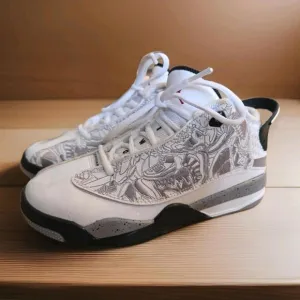Jordan Youth Dub Zero PS Classic Basketball Sneakers 311071-105 White Size 1Y