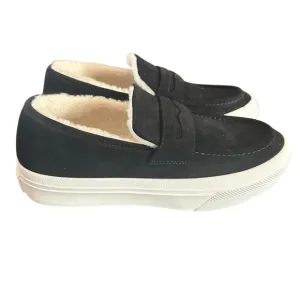 J/Slides Giles Black Suede Sneaker Size 8.5