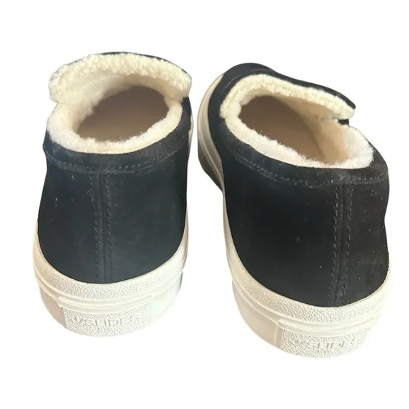 J/Slides Giles Black Suede Sneaker Size 8.5