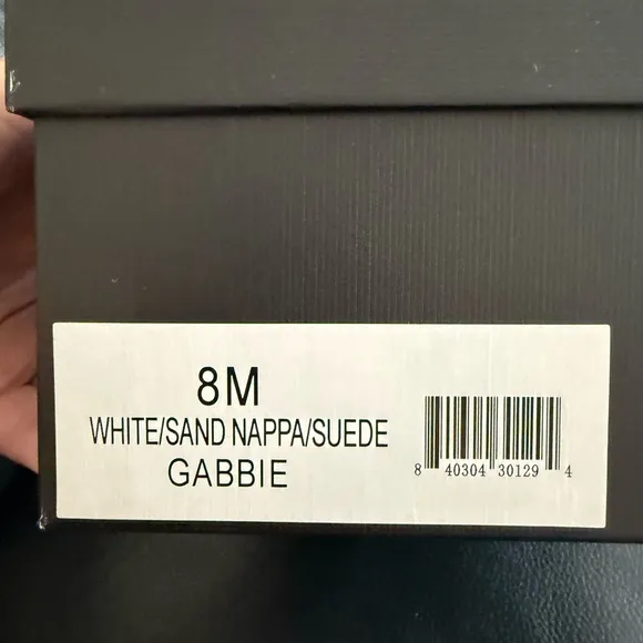 J/Slides White and Sand Sneakers