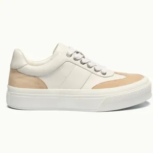 J/Slides White and Sand Sneakers