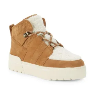 J/SLIDESNell High-Top Faux Shearling &amp; Suede Sneakers