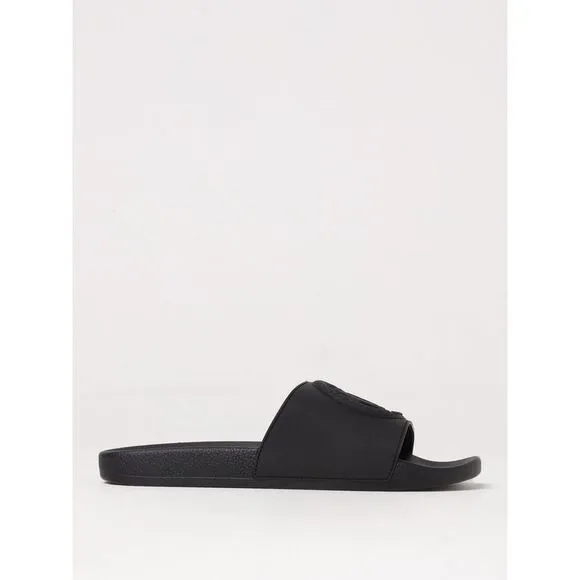 Just Cavalli Logo Slides Casual Footwear Men Black Sandals