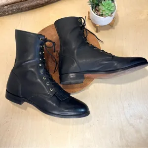 *Justin | Vtg Roper Kiltie  Lace Up Boots Size 12D