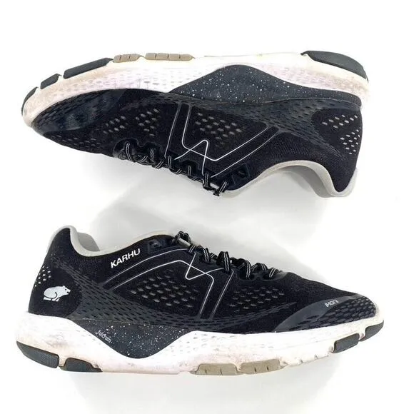 Karhu Ikoni Ortix Womens Mesh Sneakers Trainers Running Shoe Black White Sz 10.5