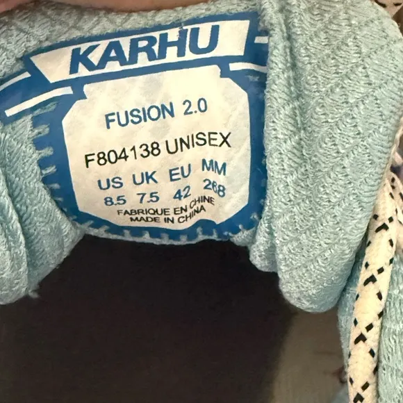 Karhu Low Top Sneakers US 8.5 Unisex Multicolor F804138 Runner Outdoor Walking