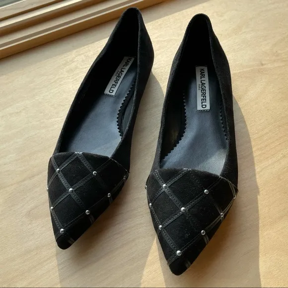 Karla Lagerfeld Paris, Nala Quilted Leather Flats