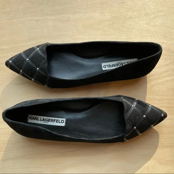Karla Lagerfeld Paris, Nala Quilted Leather Flats