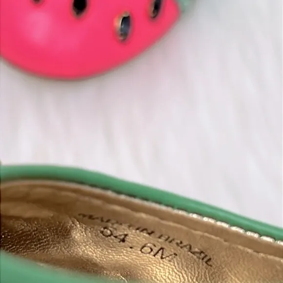 KATE SPADE l Watermelon Ballet Flats Round Toe Slip On Fun Cute Summer Casual 6
