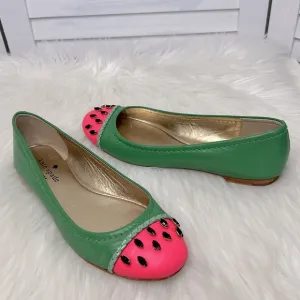 KATE SPADE l Watermelon Ballet Flats Round Toe Slip On Fun Cute Summer Casual 6