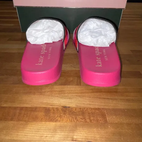 Kate Spade New York Women's Buttercup Pool Slides pink Size 5B