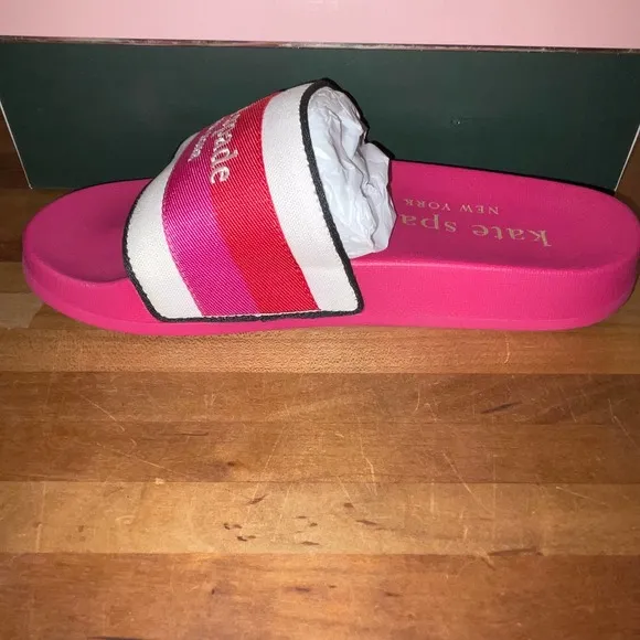 Kate Spade New York Women's Buttercup Pool Slides pink Size 5B
