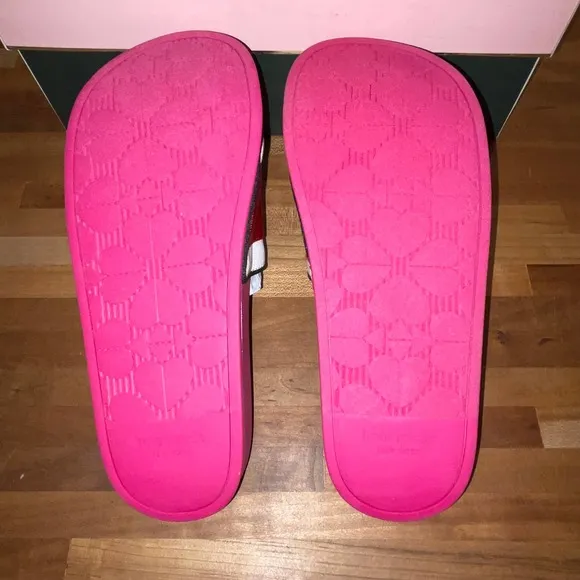 Kate Spade New York Women's Buttercup Pool Slides pink Size 5B