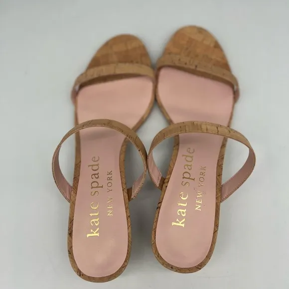 Kate Spade Palm Springs Slide Sandals Natural