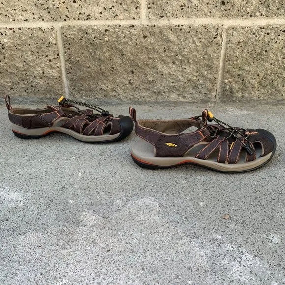 KEEN Kanyon Sandals Mens 8.5 41 Brown Closed Toe Hiking Shoes Waterproof Men