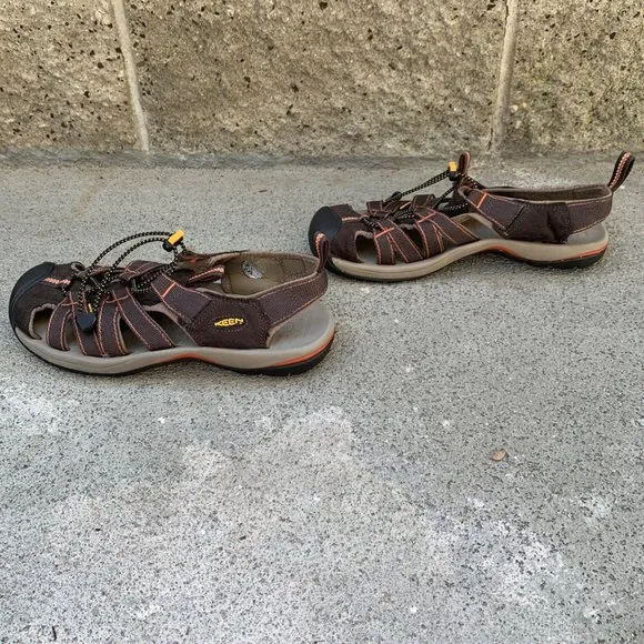 KEEN Kanyon Sandals Mens 8.5 41 Brown Closed Toe Hiking Shoes Waterproof Men