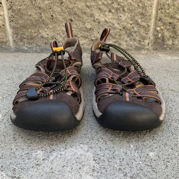 KEEN Kanyon Sandals Mens 8.5 41 Brown Closed Toe Hiking Shoes Waterproof Men