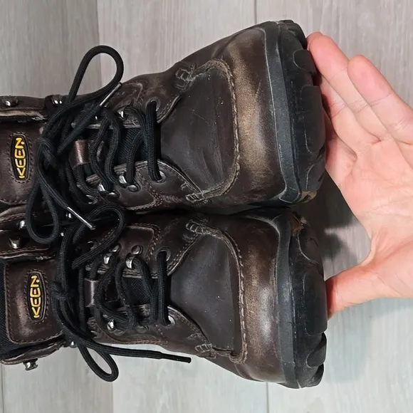 Keen Mens Anchor Park  High Top Leather Boots sneakers soft toe sz 8.5