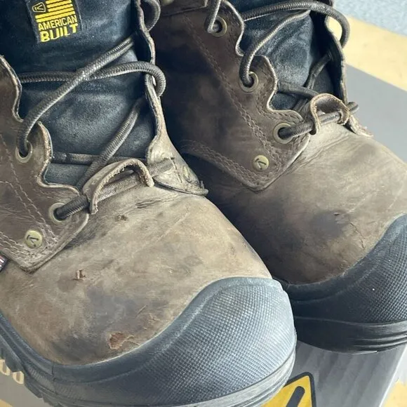 KEEN Utility Men's Camden 6&quot; Toe Waterproof Heavy Duty Work Boots 9EE Wide S209