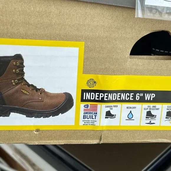 KEEN Utility Men's Camden 6&quot; Toe Waterproof Heavy Duty Work Boots 9EE Wide S209