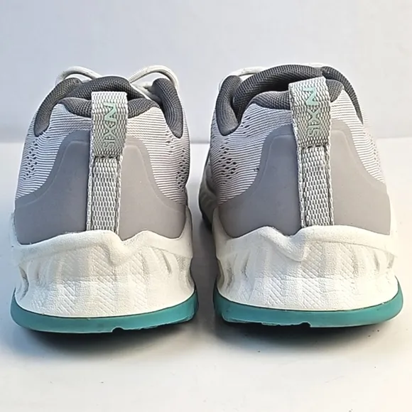 Keen Vapor Porcelain NXIS Speed Light Grey &amp; Turquoise Lace-up Hiking Sneaker