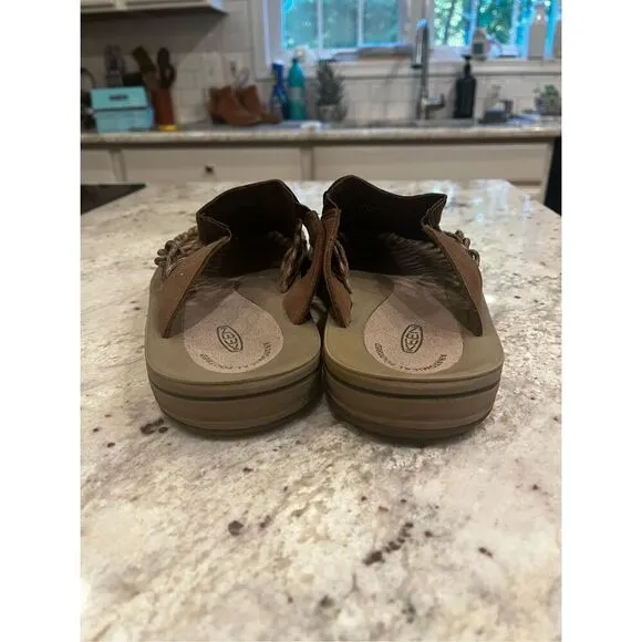 Keen Mens Unseek Slide Sandals Dark Earth/ Brindle sz 13 EUC