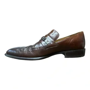 Kenneth Cole New‎ York Leather Dress Shoes Loafers Slip On Brown Men Size 9
